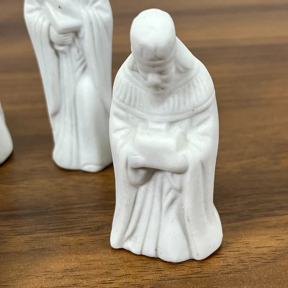 Vintage Ceramic Mold Nativity Scene Three Wise Men‎ Baby Jesus Joesph 1994 3